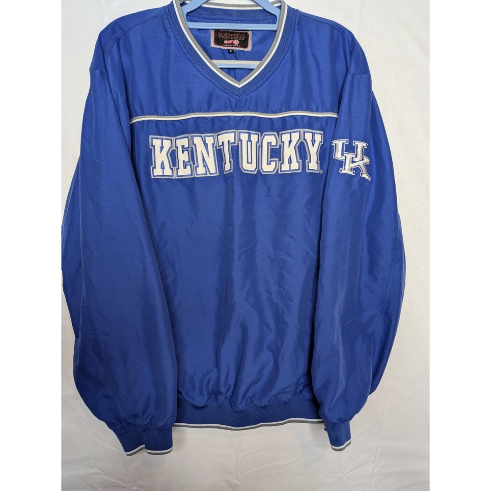 Colosseum Athletics Kentucky Wildcats Pullover Vtg UK Windbreaker‎ Mens LARGE